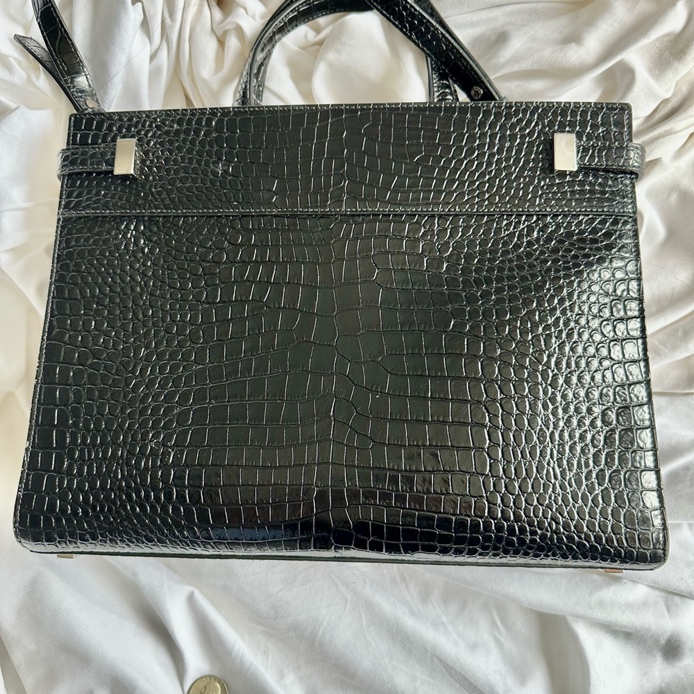 Saint Laurant Black Patent Satchel